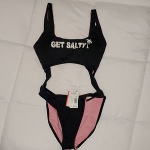 Salt life one piece bathing suit